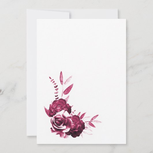 Rosa Brautparty Einladung (Rückseite)