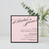 Rosa Brautparty Einladung (Stehend Vorderseite)
