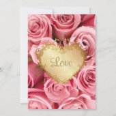 Rosa Brautparty Einladung (Rückseite)