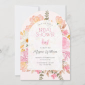 Rosa Brautparty Einladung (Vorderseite)