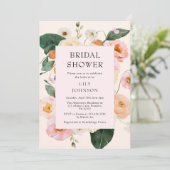 Rosa Brautparty Einladung (Stehend Vorderseite)