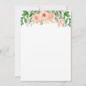 Rosa Brautparty Einladung (Rückseite)