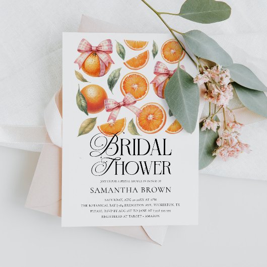 Rosa Brautparty Einladung