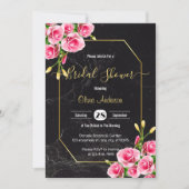Rosa Brautparty Einladung (Vorderseite)