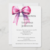 Rosa Brautparty Einladung (Vorderseite)