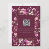 Rosa-Brautparty Einladung (Rückseite)