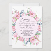 Rosa Brautparty Einladung (Vorderseite)