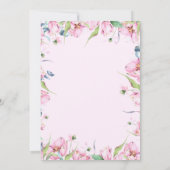 Rosa Brautparty Einladung (Rückseite)