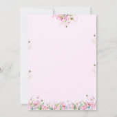 Rosa Brautparty Einladung (Rückseite)