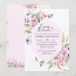 Rosa Brautparty Einladung