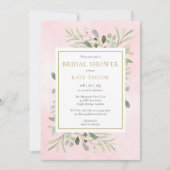 Rosa Brautparty Einladung (Vorderseite)