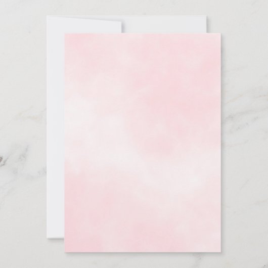 Rosa Brautparty Einladung (Rückseite)