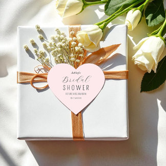 Rosa Brautparty Elegante Script Sticker