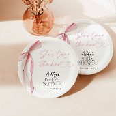 Rosa Brautparty, elegantes Brautparty Pappteller