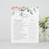 Rosa Brautparty Finden Sie das Gast Game (Stehend Vorderseite)