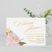 Rosa Brautparty Folieneinladung (Stehend vorne)