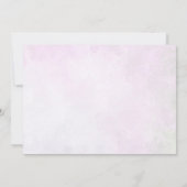 Rosa Brautparty Foto Dankeskarte (Rückseite)