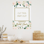 Rosa Brautparty Foto-Proband Poster (Küche)