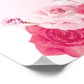 Rosa Brautparty Frau zu Frau Begrüßung Schild Blor (Ecke)