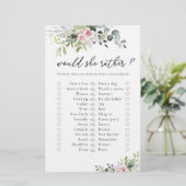 Rosa Brautparty Game (Stehend Vorderseite)