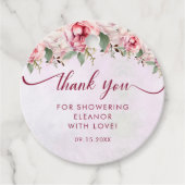 Rosa Brautparty Geschenkanhänger (Vorderseite)