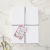 Rosa Brautparty Geschenkanhänger (Mit Garn)