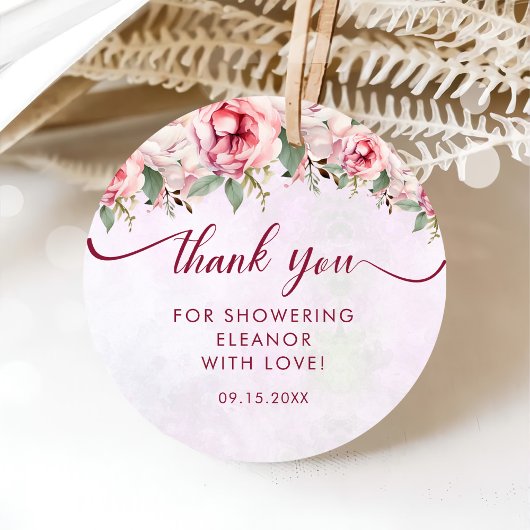 Rosa Brautparty Geschenkanhänger