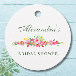 Rosa Brautparty Geschenkanhänger