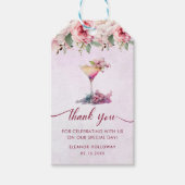 Rosa Brautparty Geschenkanhänger (Vorderseite)