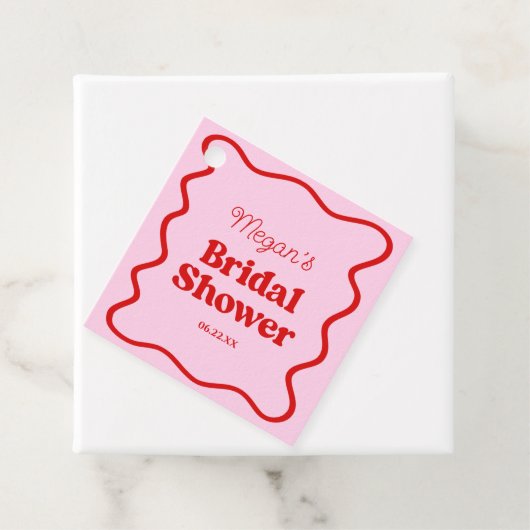 Rosa Brautparty Geschenkanhänger (Beispiel)