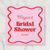 Rosa Brautparty Geschenkanhänger (Rückseite)