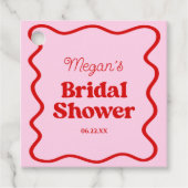 Rosa Brautparty Geschenkanhänger (Vorderseite)