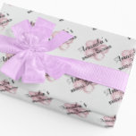 Rosa Brautparty Geschenkpapier<br><div class="desc">Fügen Sie Ihren Brautparty Geschenken eine Touch Eleganz und persönlichen Charme mit unserem Personalisierten Brautparty Pink Floral Wrapping Paper hinzu. Dieses edle Verpackungspapier wurde entworfen, um den fröhlichen Anlass eines Brautparty zu feiern, mit zarten Blumenmustern in hübschen Rosatönen, die Romantik und Eleganz ausstrahlen. Das Verpackungspapier präsentiert wunderschöne, aufwändig rosa Blumendesigns,...</div>