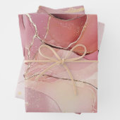 Rosa Brautparty Geschenkpapier Set (Beispiel)