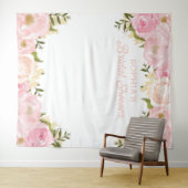 Rosa Brautparty Hintergrund Foto Prop Wandteppich (Beispiel (Horizontal))