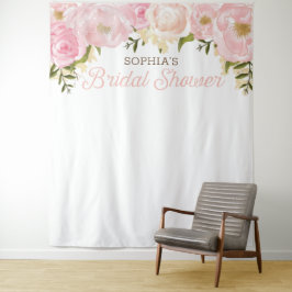 Rosa Brautparty Hintergrund Foto Prop Wandteppich