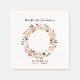 Rosa Brautparty Hochzeitsempfang Napki Serviette