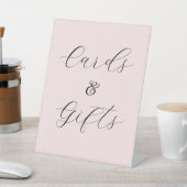 Rosa Brautparty Karten Geschenke Sockelschild (In SItu)