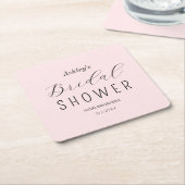 Rosa Brautparty Luncheon Rechteckiger Pappuntersetzer (angewinkelt)