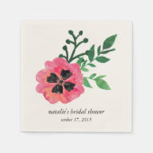 Rosa Brautparty Napkins Serviette (Vorderseite)