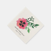Rosa Brautparty Napkins Serviette (Ecke)