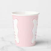 Rosa Brautparty Pappbecher (Links)
