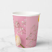 Rosa Brautparty Pappbecher (Rechts)