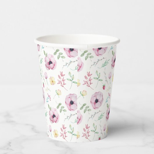 Rosa Brautparty Pappbecher (Rechts)