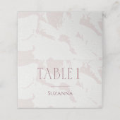 Rosa Brautparty Platzkarte (Außenseite Aufgefaltet)