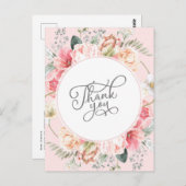 Rosa Brautparty Postkarte (Vorne/Hinten)