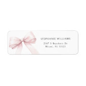 Rosa Brautparty Rücksendeadresse (Vorne)