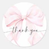 Rosa Brautparty Runder Aufkleber (Vorderseite)