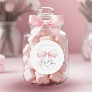 Rosa Brautparty Runder Aufkleber