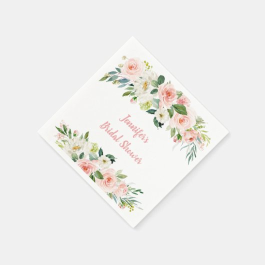 Rosa Brautparty Serviette (Ecke)